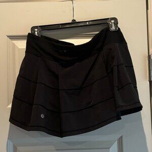 Lululemon Black Tennis Skirt with Ruffles